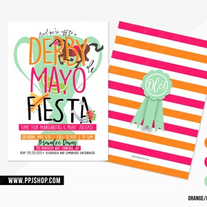 Derby De Mayo Fiesta Party Invitation Derby De Mayo Party | Etsy