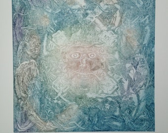 Green man with spider