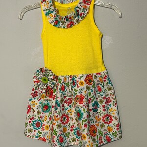 Girls dress homemade upcycle size 5