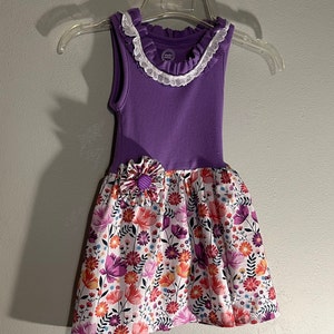 Girls dress homemade upcycle size 5