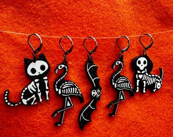 Stitch Markers , Halloween pets stitch marker set, spooky stitch markers, crochet stitch markers, crochet and knitting accessories,