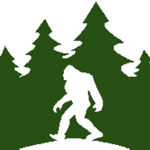 Bigfoot crochet graph, Bigfoot crochet, crochet graph Bigfoot, crochet graphgan , crochet graph, instant download, Bigfoot blanket, Bigfoot