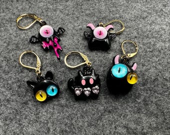 Stitch Markers , Creepy Cute monster stitch marker set, monster stitch markers, crochet stitch markers, crochet and knitting accessories,