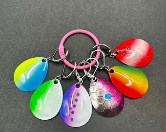 Stitch Markers - Fishing Lures Stitch Markers - Accessories for Knitting and Crochet stitch - Row counters - Knitting stitch counters-