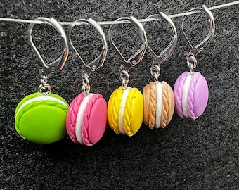 Stitch Markers, macaron stitch marker, food knitting stitch markers, crochet stitch markers, crochet and knitting accessories,