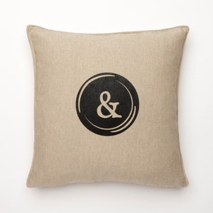 Retro Typewritter Font Letter Pillow Cover