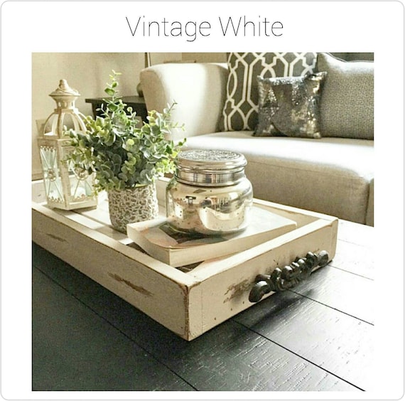 12 X 24 Magazine Tray Coffee Table Tray Rustic Wooden Etsy