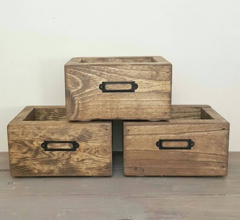 Mini Storage Bins Desk Decor For Medicine Cabinet Small