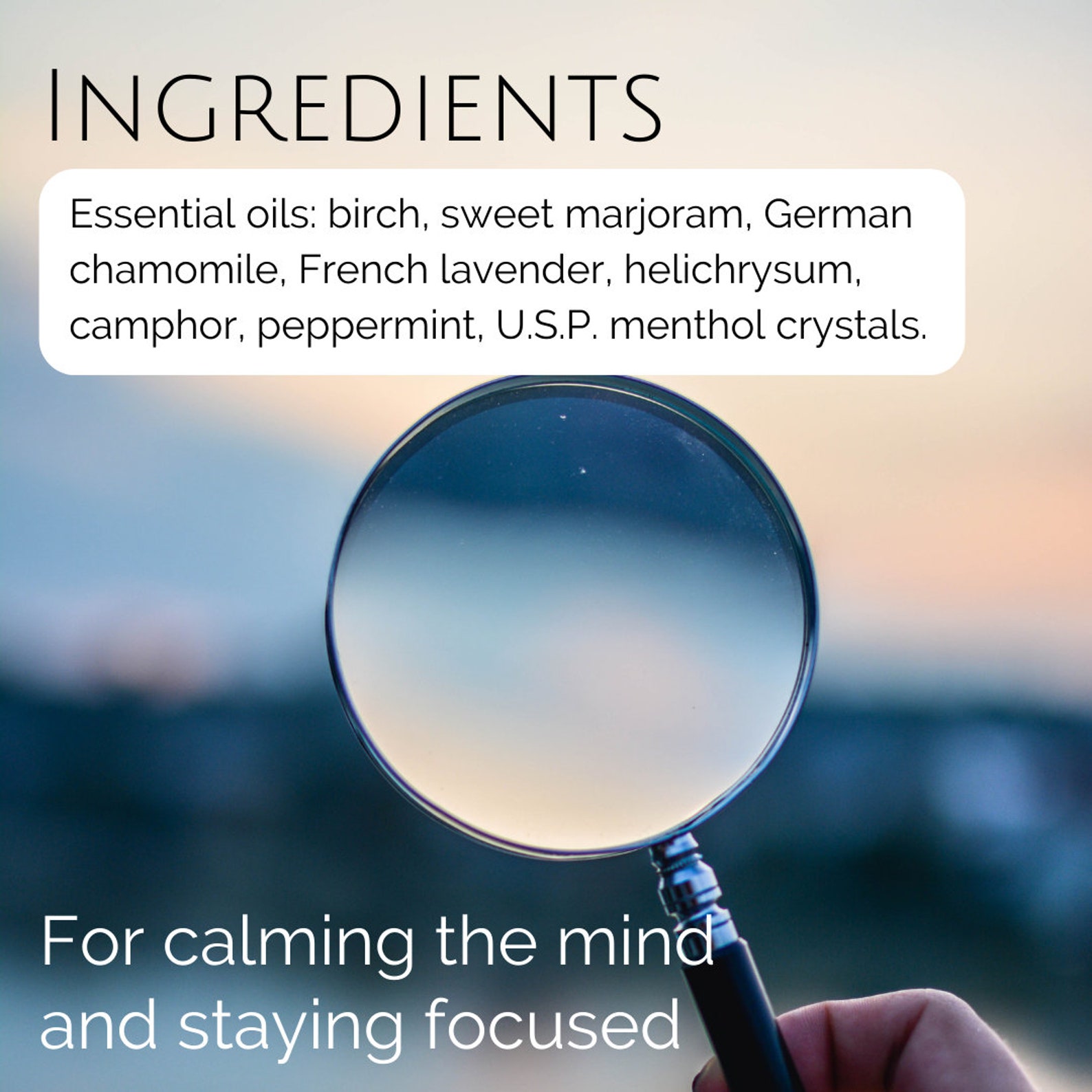 Focus Essential Oil Inhaler Natural Aromatherapy ADHD Mind Etsy