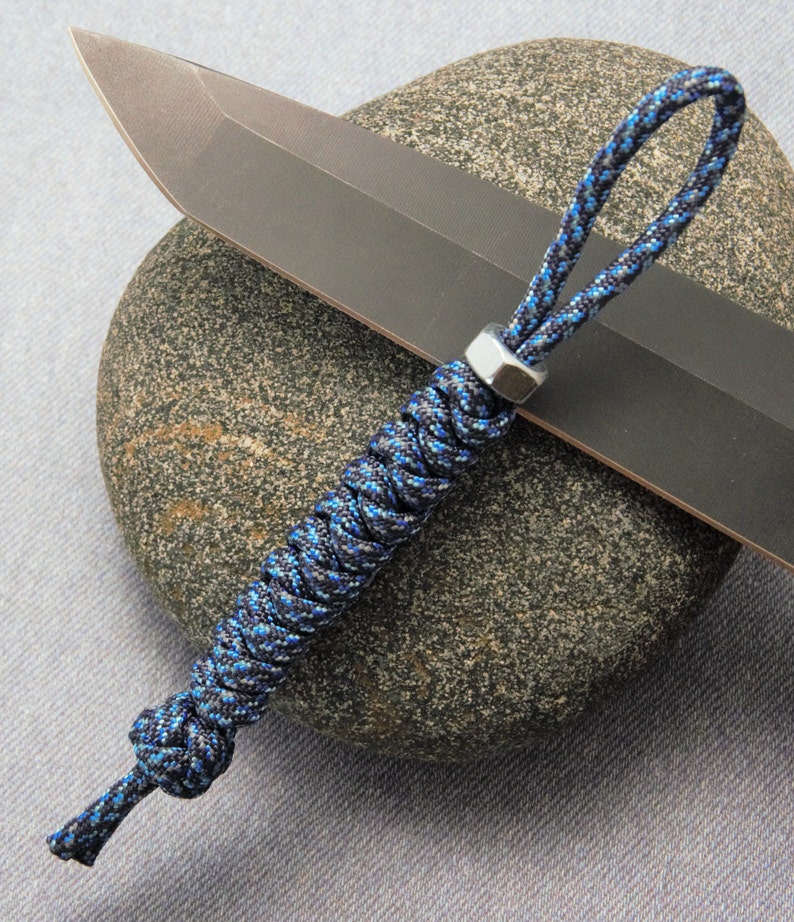 Blue Knife Lanyard Pocket Knife Lanyard Paracord Knife | Etsy