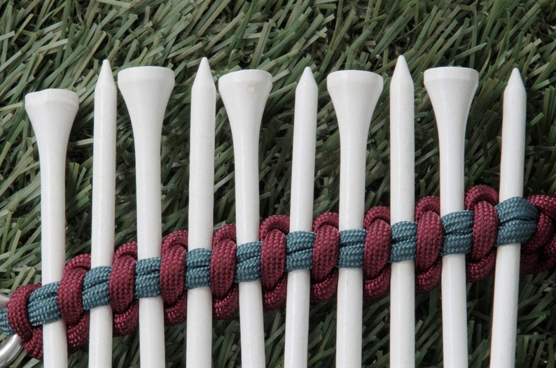 Golf Tee Organizer Tee Holder Golf Tee Holder Paracord Golf Etsy