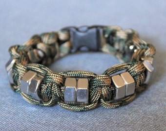 Camo Fidget Bracelet, Fidget Jewelry, Anxiety Bracelet, Teen Boy Gift, Adult Fidget Toy, Calming Sensory Bracelet, EDC Fidget Cuff