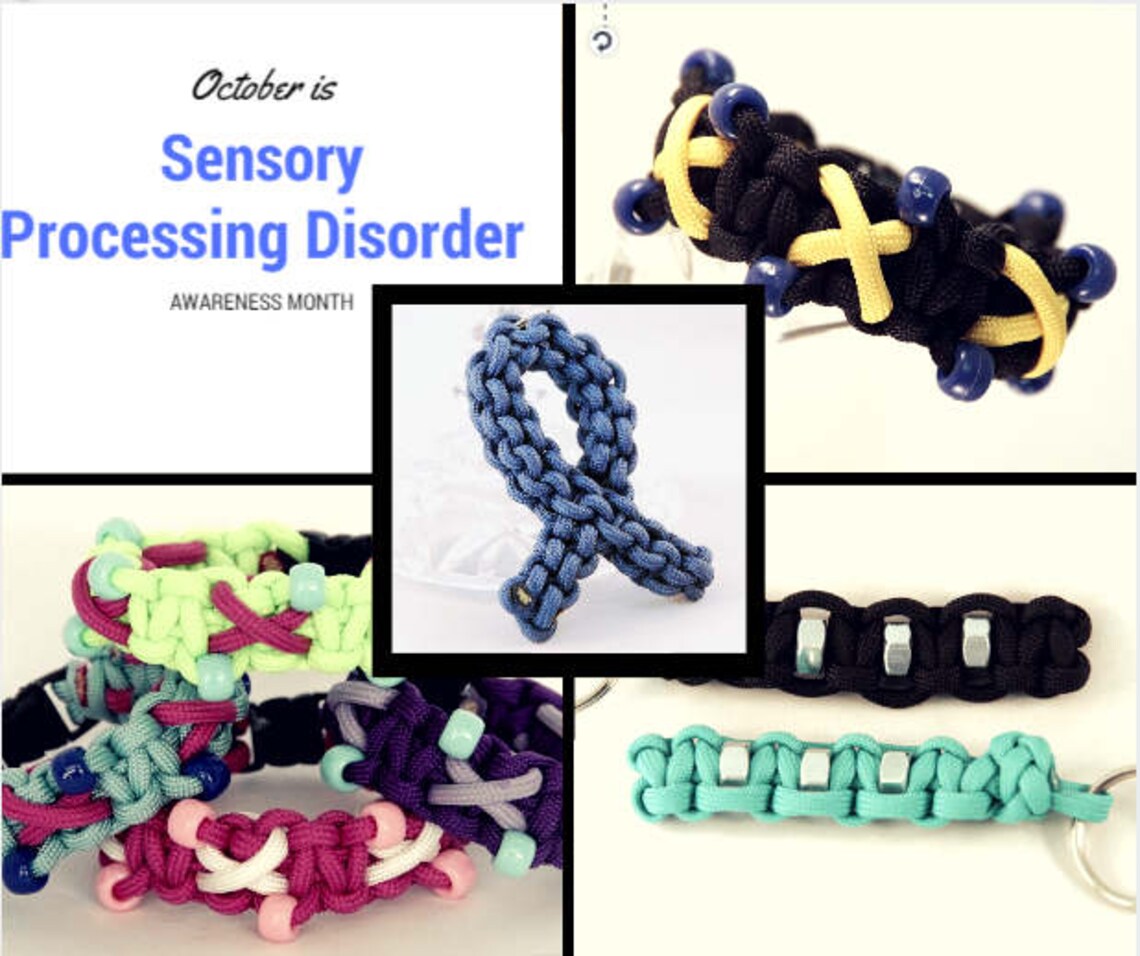 Sensory Processing Disorder spd Awareness Ribbon Sensory Etsy