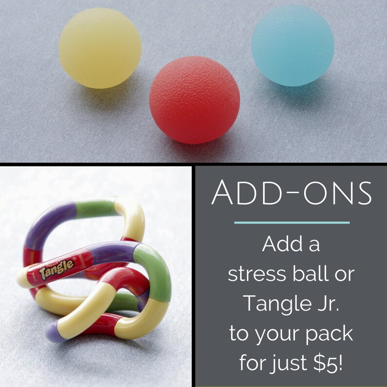 School Fidget Pack Anxiety Relief Calming Fidget Toys Self Etsy