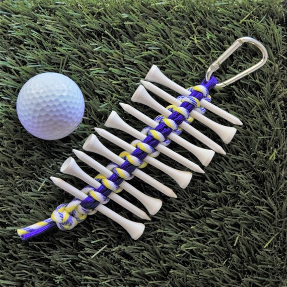 Paracord Golf Tee Holder Golf Bag Accessory Handy Golfing Etsy