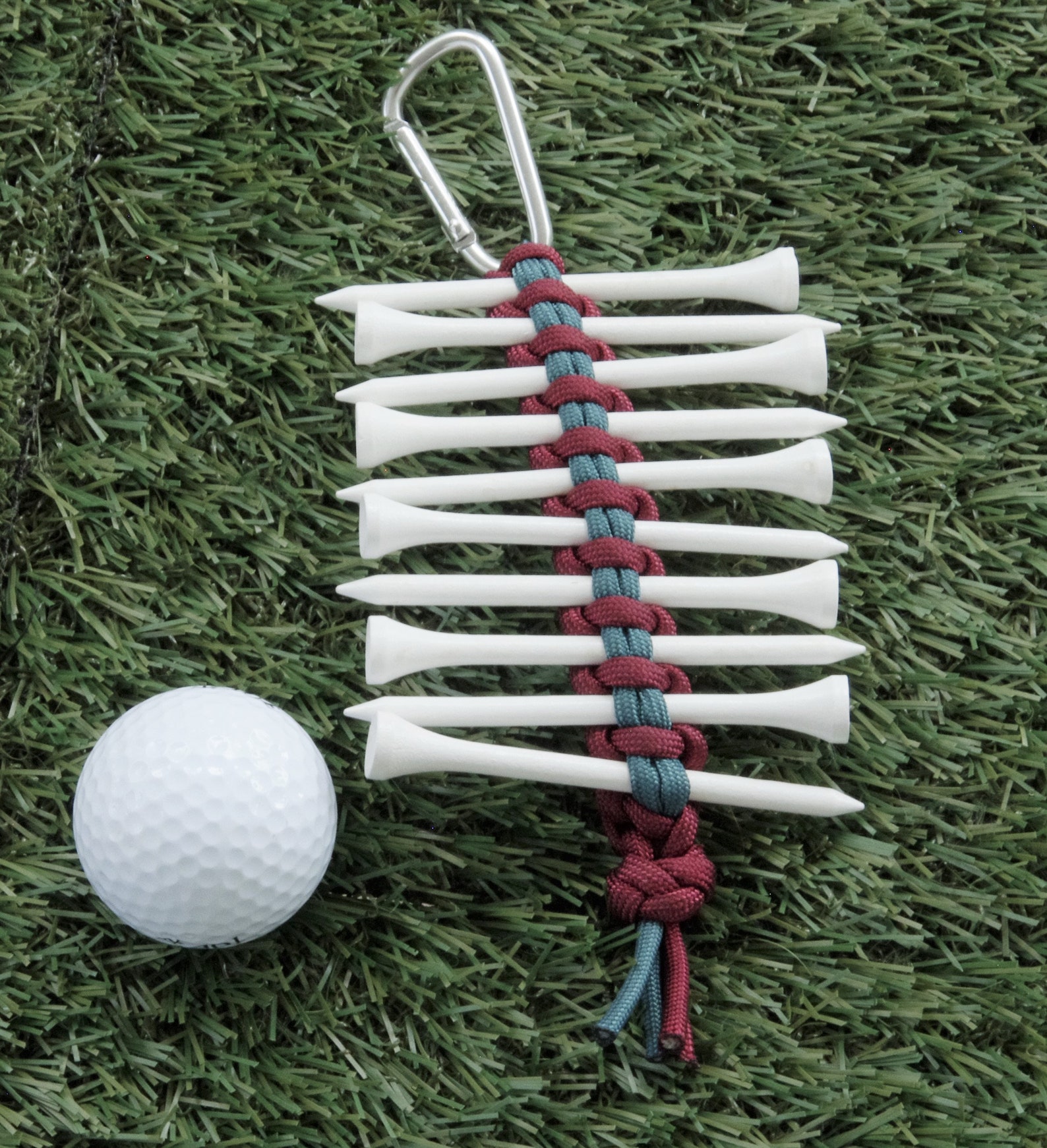 Golf Tee Organizer Tee Holder Golf Tee Holder Paracord Golf Etsy