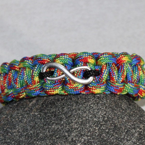 Infinity Symbol Autism Acceptance Bracelet, Infinity Jewelry, Autism Awareness, Autism Inclusion Bracelets, ASD Mom Gift