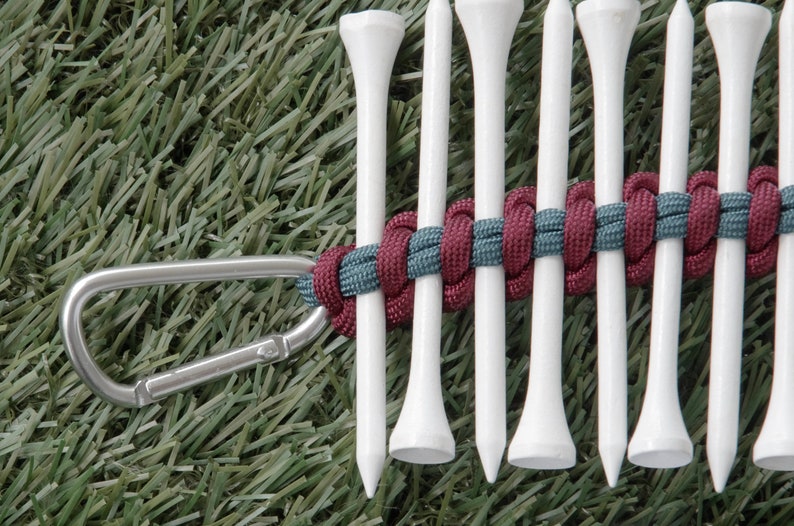 Golf Tee Organizer Tee Holder Golf Tee Holder Paracord Golf Etsy