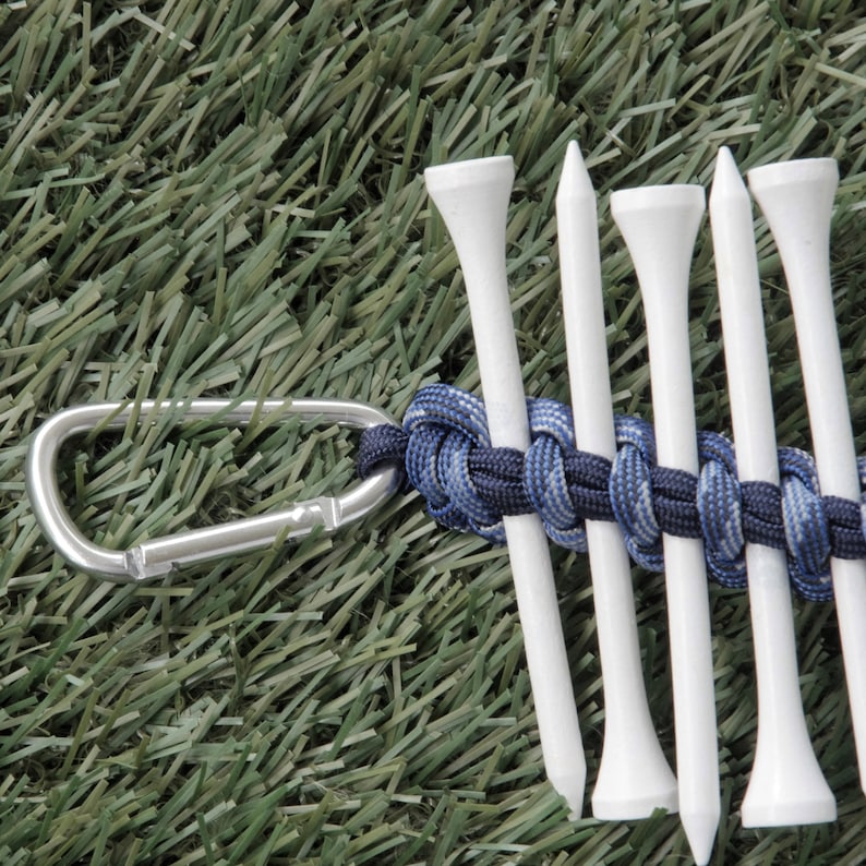 Golf Tee Organizer Tee Holder Golf Tee Holder Paracord Golf Etsy