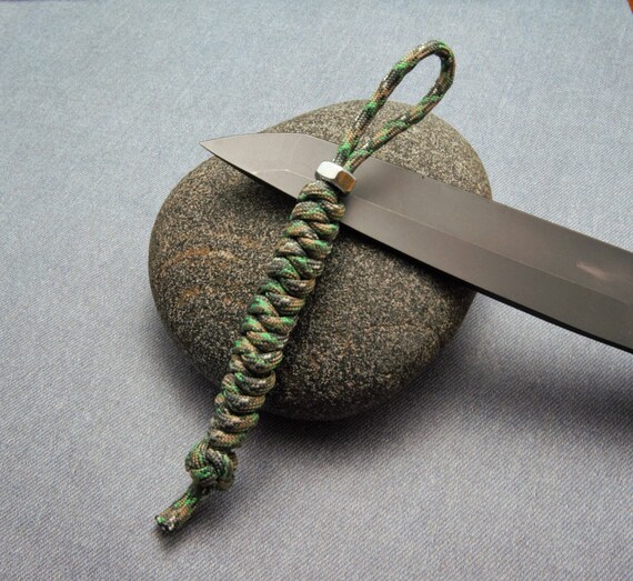 Paracord Knife Lanyard Camo Knife Lanyard Mens Pocket Knife Etsy