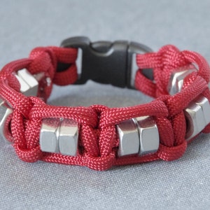 Red Fidget Bracelet, Teen Boy Gift, Fidget Jewelry, Sensory Jewelry, Anxiety Bracelet, Fidget Bracelet, Adult Fidget, Calming Bracelet