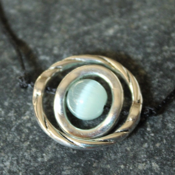 Kinetic Pendant, Spinner Fidget Necklace, Minimalist Stim, Calming Circle Necklace, Anxiety Gyroscope, Fidgeting Hand Toy, Stress Reliever