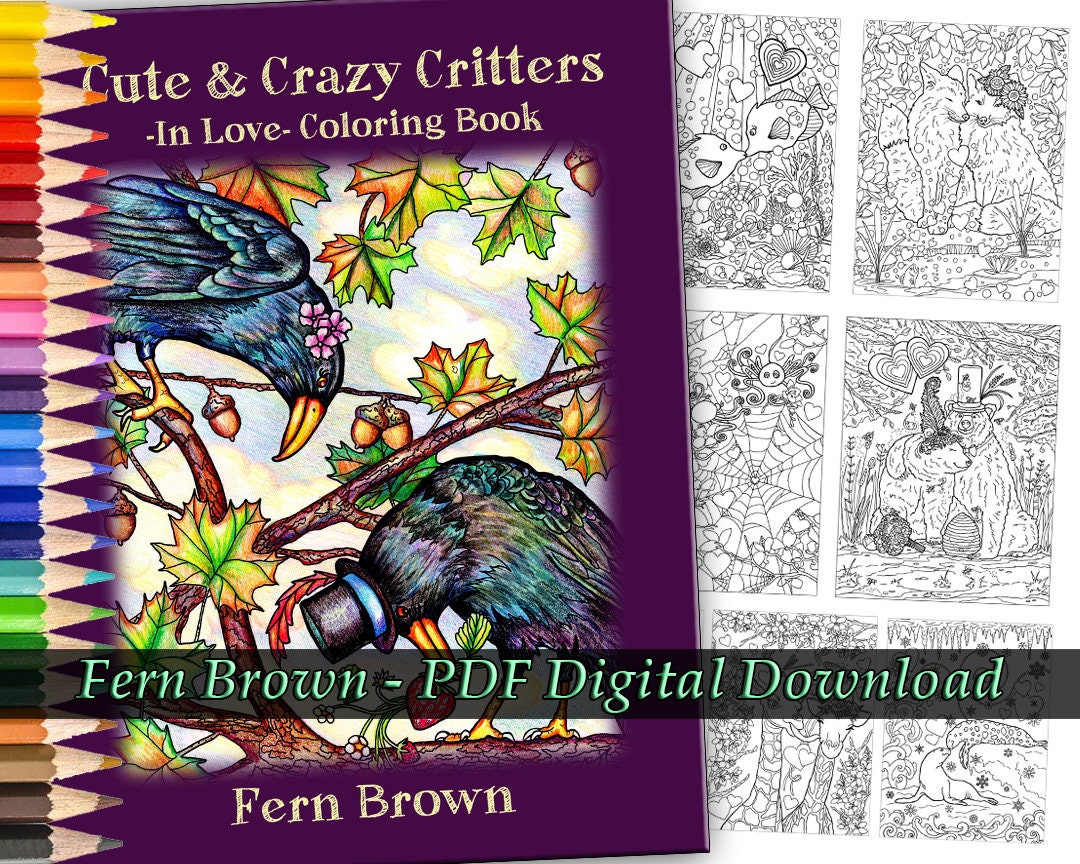 Download Pdf Digital Download Coloring Book Animals Coloring Pages Etsy