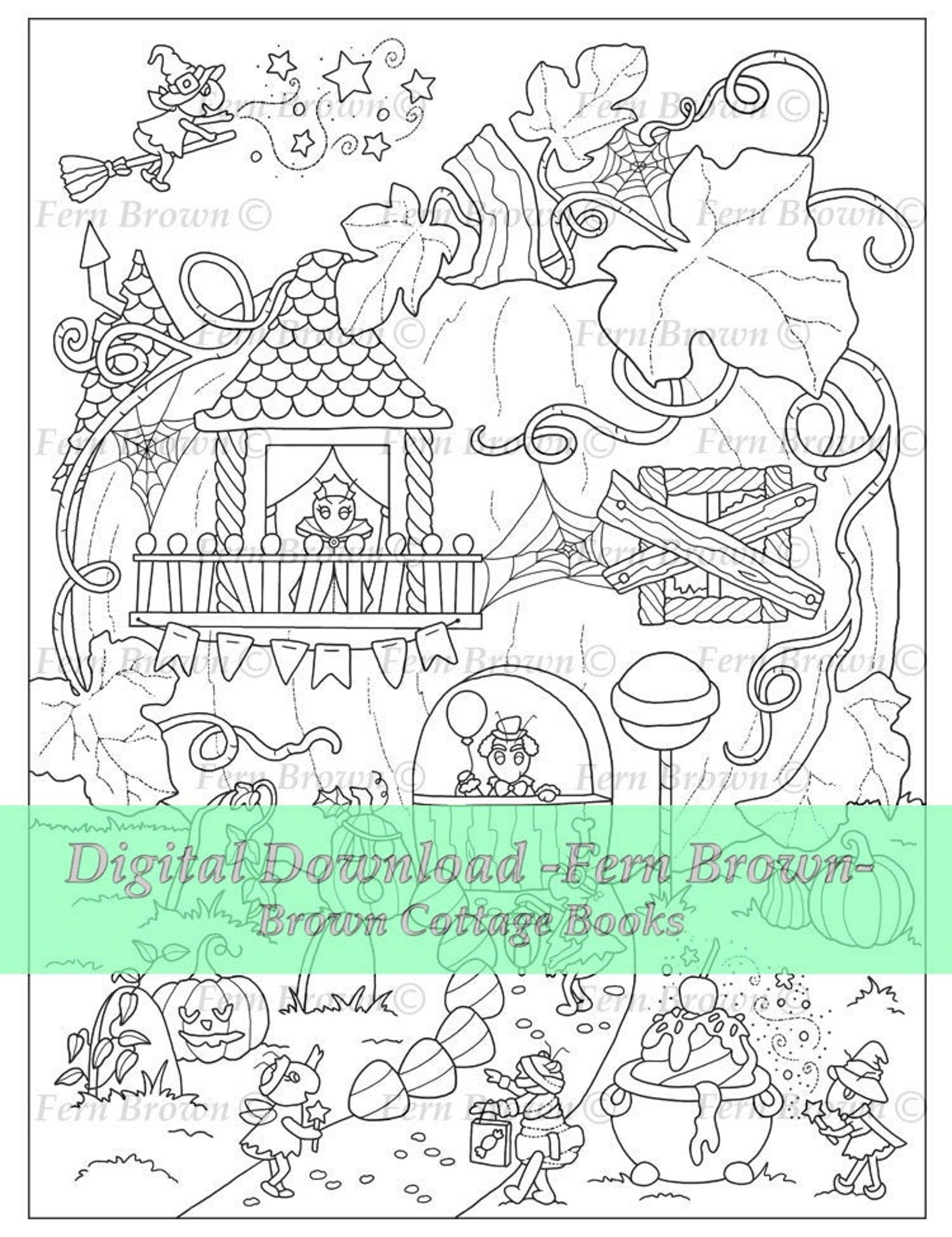 Bugs Coloring Page, Insects, Holiday, Instant Download, Line Art ...