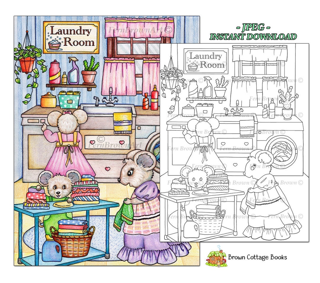 Mice Coloring Page, Printable Download, Animals, Line Art, Coloring ...