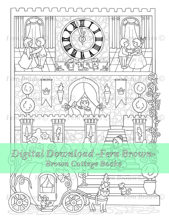 Doll House Coloring Pages for Kids