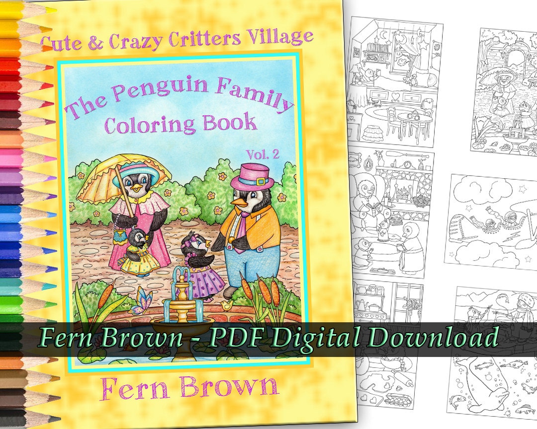 Download Pdf Download Animals Coloring Pages Line Art Cute Crazy Etsy