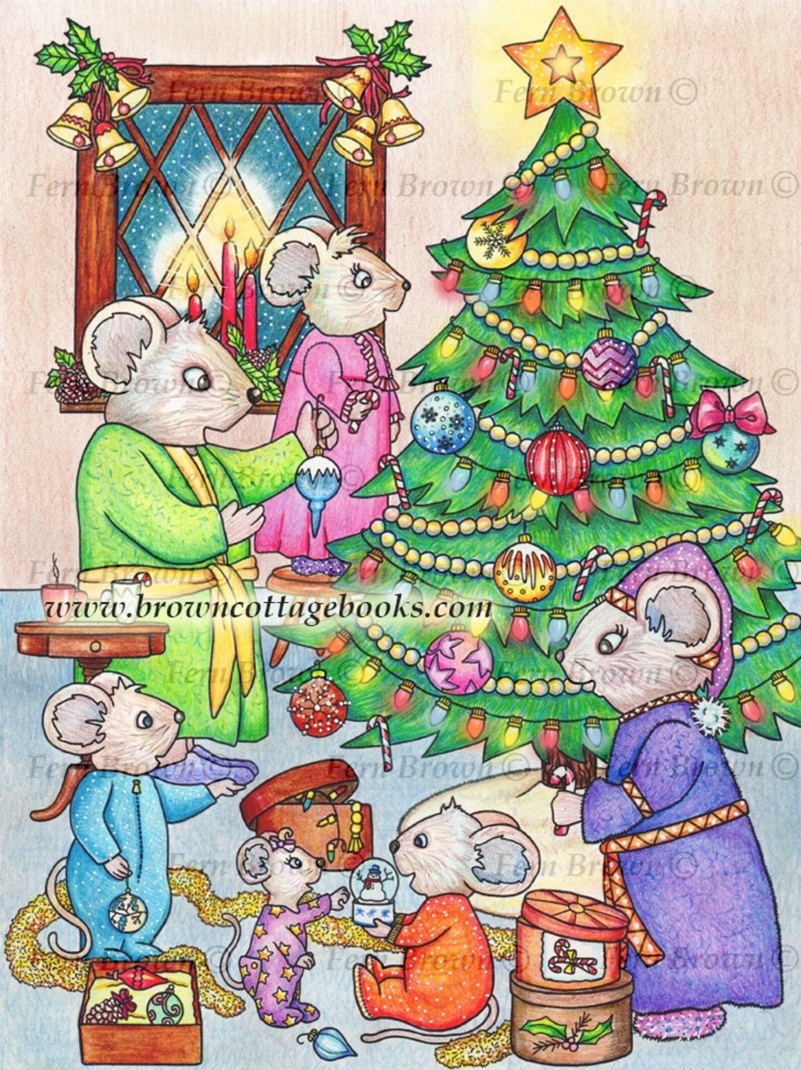 Mice Coloring Page Printable Download Animals Line Art - Etsy