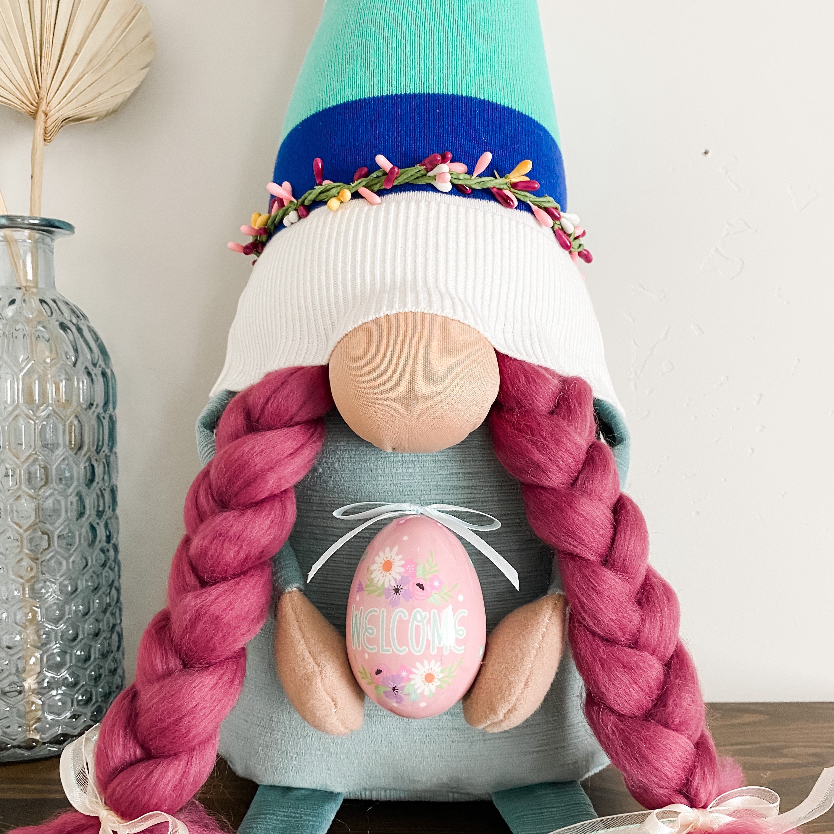 Easter Gnome Spring Gnome Girl Gnome Large Gnome Etsy