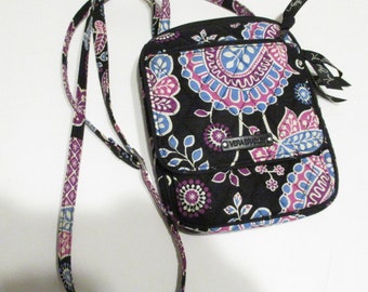 Vera Bradley,cross-body Bag,pink,purple,green,lavender Flowers on