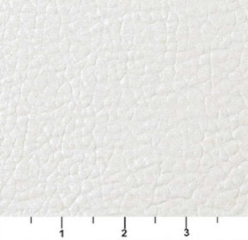 White Matte Leather Grain Upholstery Faux Leather by the Yard Etsy