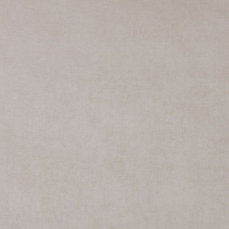 Pattern # D222 Ivory Solid Woven Velvet Upholstery Fabric By The Yard From Microtex
