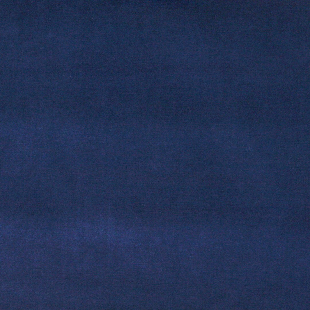 Dark Blue Authentic Cotton Velvet Upholstery Fabric by the Etsy