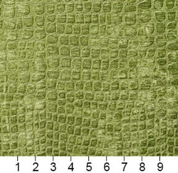 Lime Green Textured Alligator Shiny Woven Velvet Upholstery Etsy