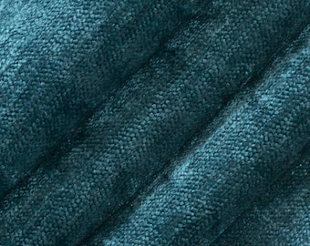 Tissu d'ameublement Aqua Velvet au mètre - Réf. : Percey Laguna