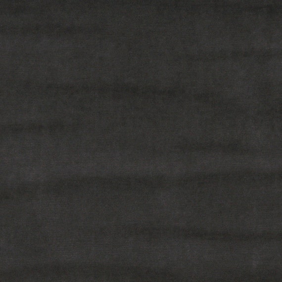 Dark Grey Authentic Cotton Velvet Upholstery Fabric by the Etsy
