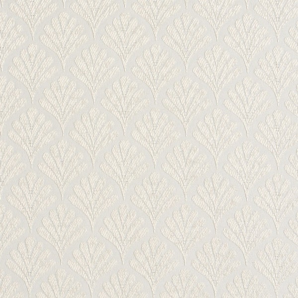 Off White Fan Jacquard Woven Upholstery Fabric By The Yard | Pattern # B656