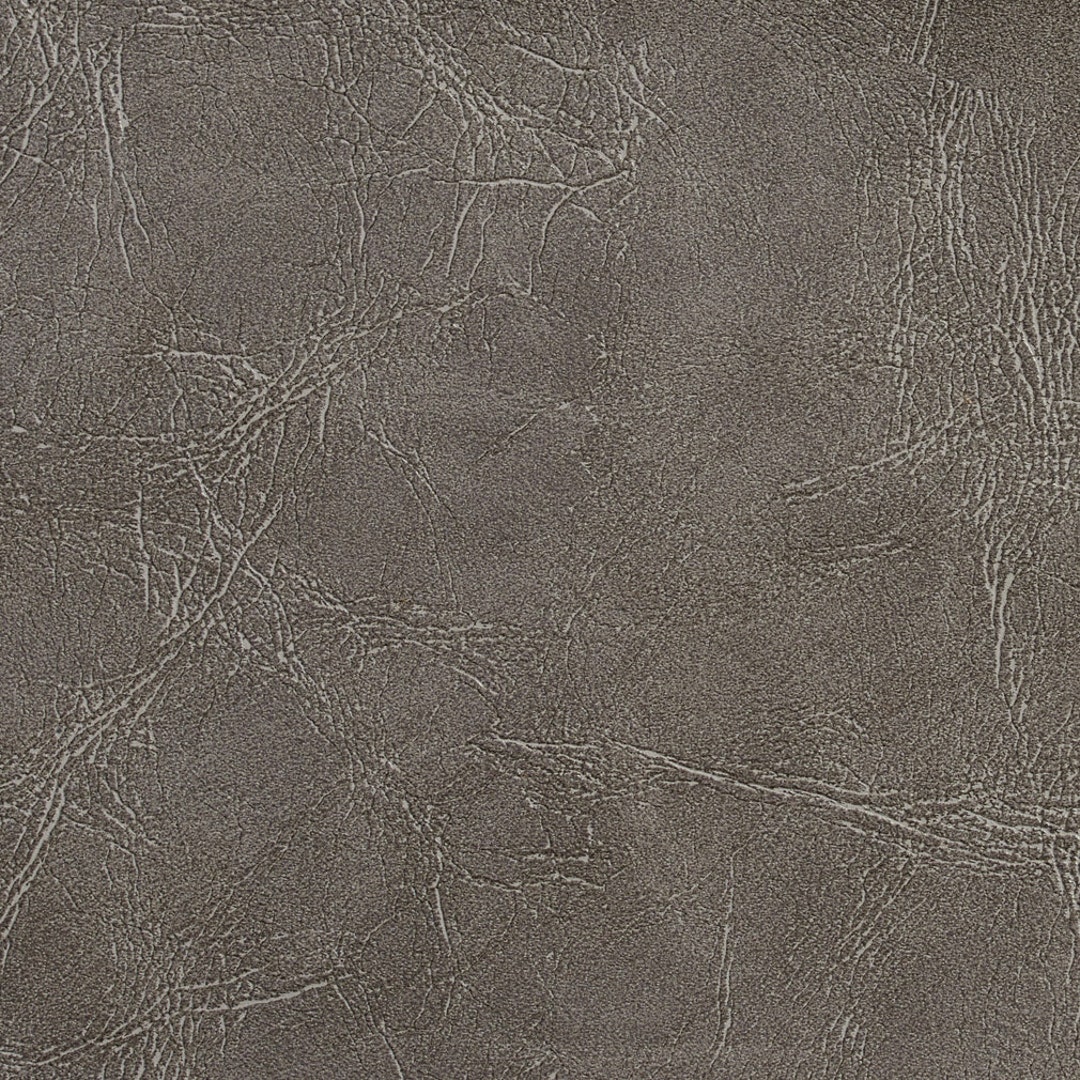 Silver, Metallic Leather Grain Upholstery Faux Leather By The Yard