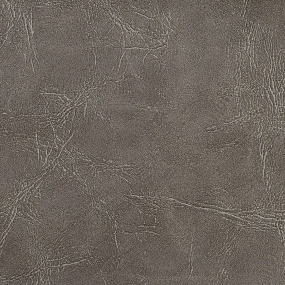 Grey Distressed Leather Grain, Distressed Leather By The Yard
