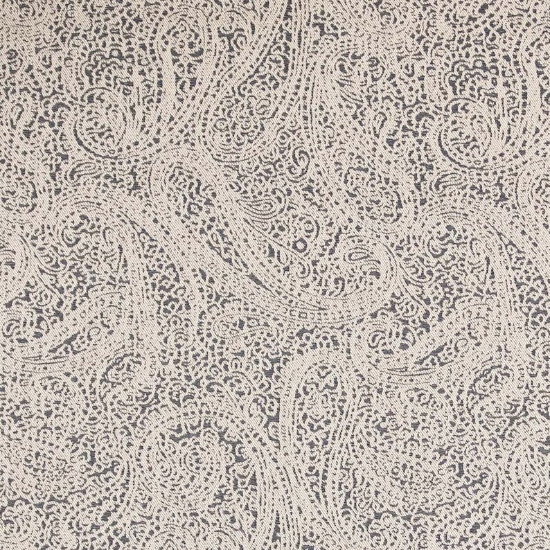 Blue Made in America Paisley Woven Pattern Upholstery Fabric by the ...