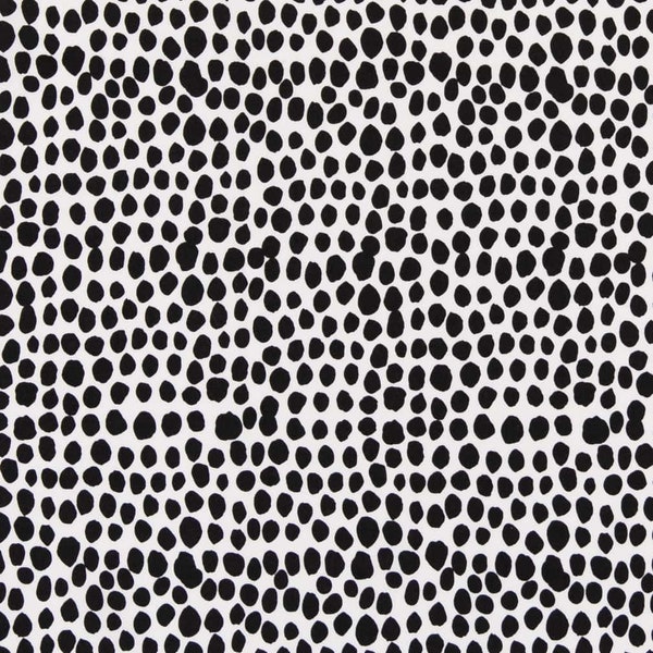Black Stain Resistant Performance Pet Friendly Abstract Print Upholstery Fabric by the Yard - SKU: Raymond Onyx