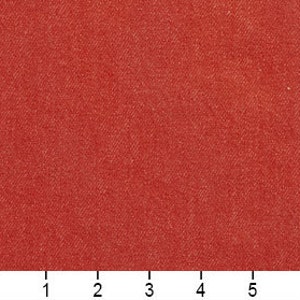 May include: A solid red fabric swatch. The fabric has a slightly textured surface.