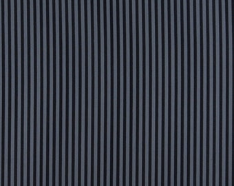 Navy And Blue Thin Striped Jacquard Woven Upholstery Fabric By The Yard | Pattern # D373