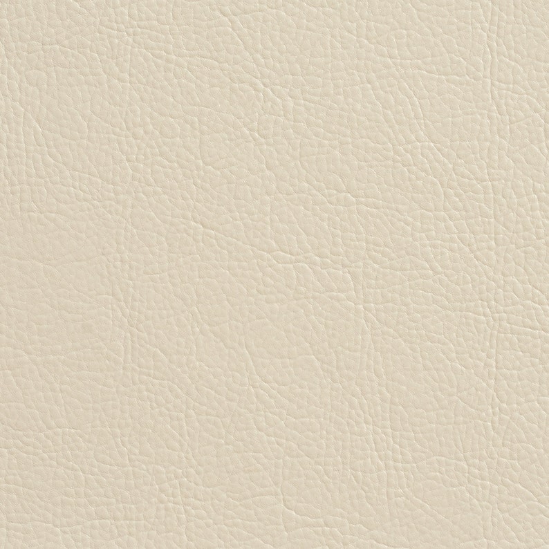 Pattern # G382 Off White Matte Leather Grain Upholstery Faux Leather By The Yard