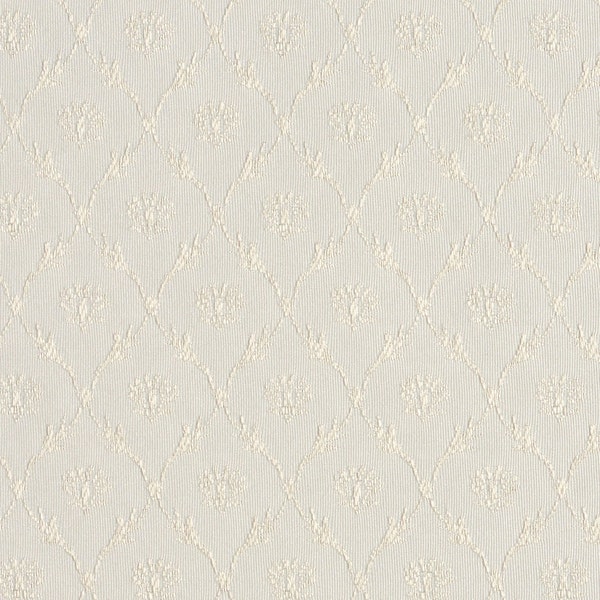 Off White Floral Trellis Jacquard Woven Upholstery Fabric By The Yard | Pattern # B638