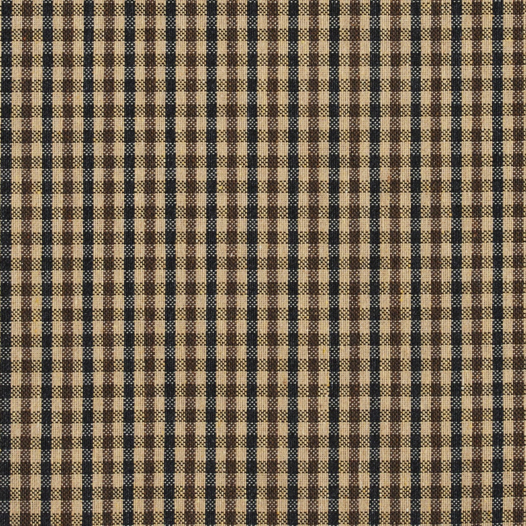 Scale Check Pattern Brown and Black Small Scale Check Jacquard Upholstery Fabric by the ...